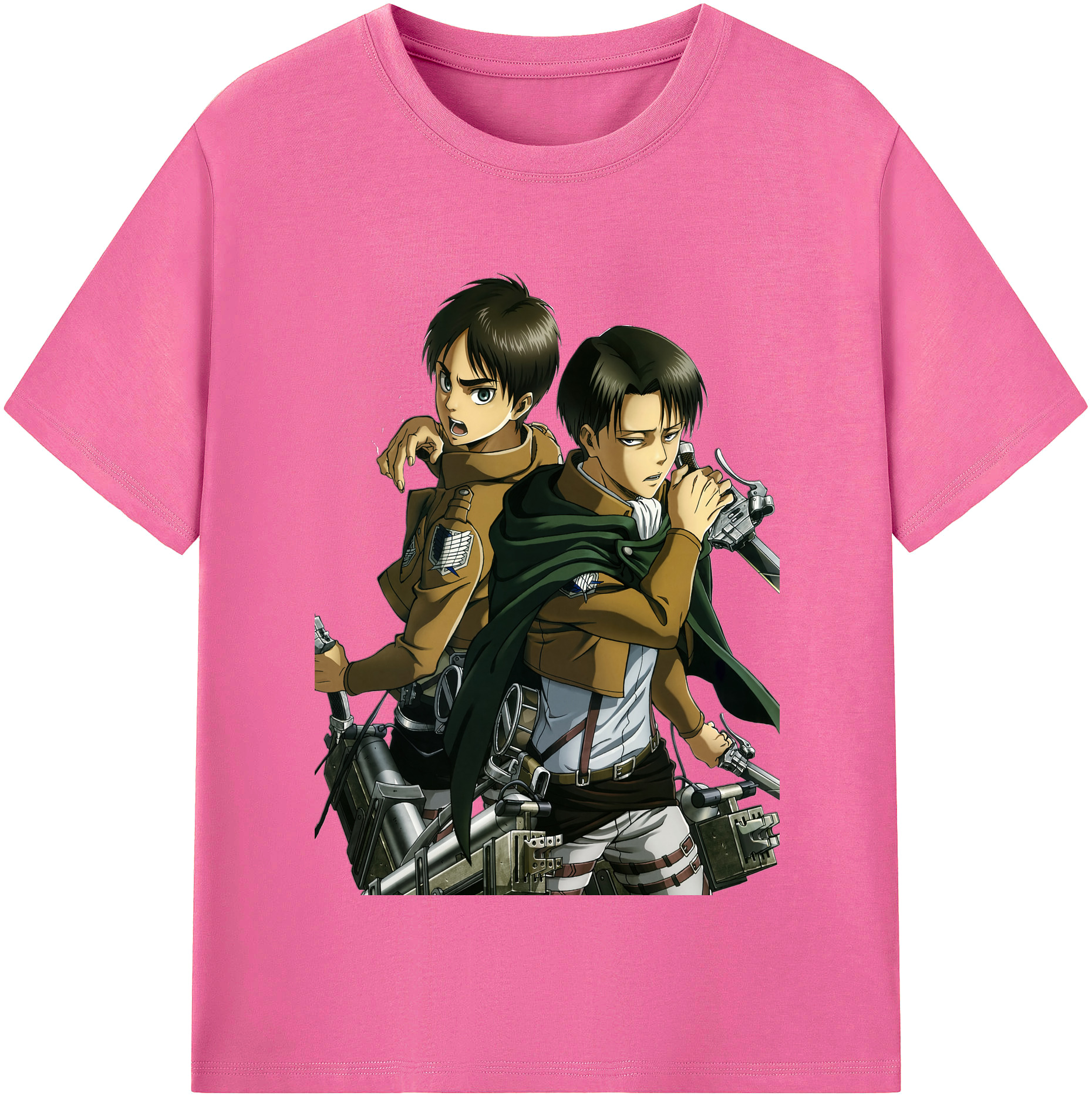 （画像用） 進撃の巨人 リヴァイ·アッカーマン Attack on Titan Levi Ackerman レディースカジュアルプリントTシャツ（綿100％）